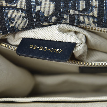 Christian Dior Oblique Small DiorAddict Flap Bag Navy Blue 7 of 10