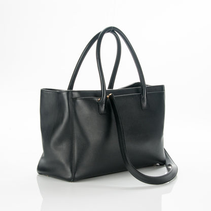 Chanel Calfskin Cerf Executive Shopper Tote Black 3 of 13