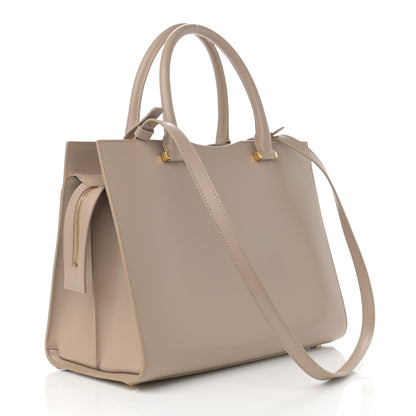 Saint Laurent Grain De Poudre Medium Uptown Tote Dark Beige 3 of 15