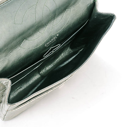 Chanel Metallic Aged Calfskin 2.55 Reissue 227 Flap Green 6 of 8