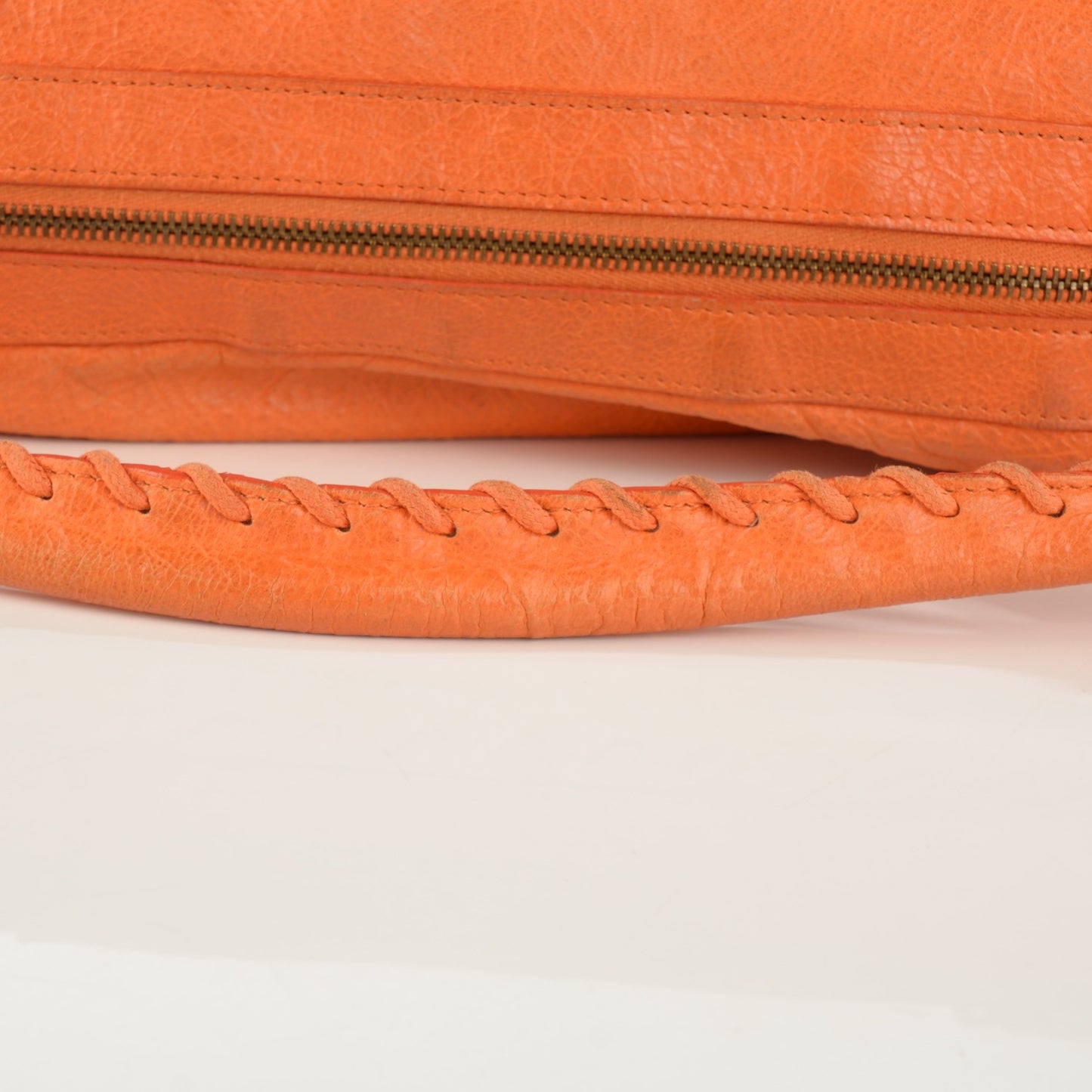 Agneau Classic Hardware Day Hobo Tangerine