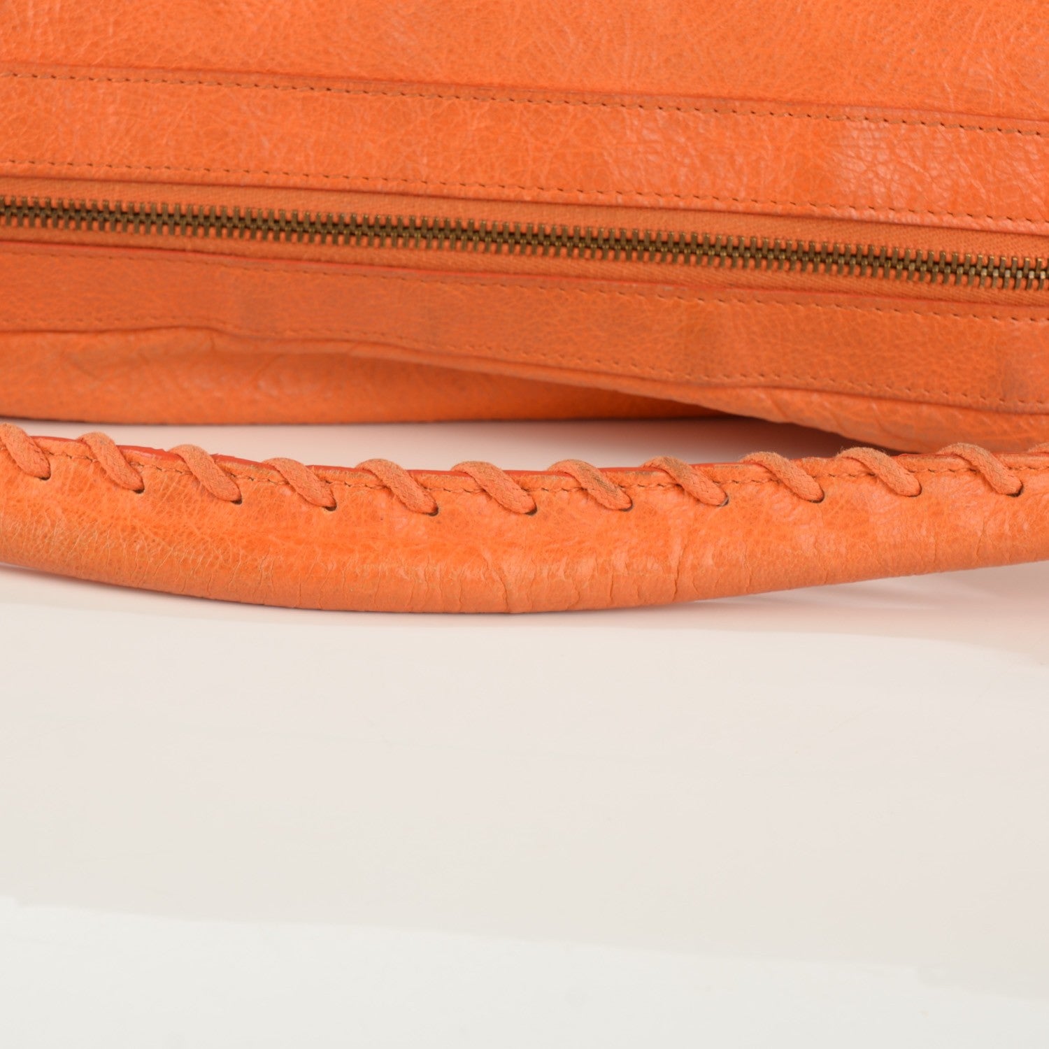Balenciaga Agneau Classic Hardware Day Hobo Tangerine 6 of 10