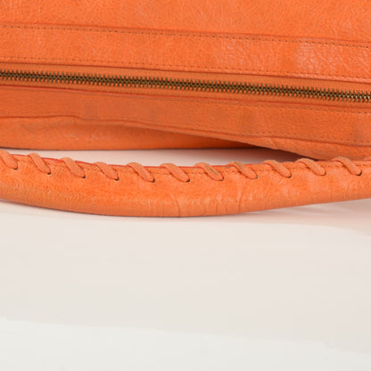 Balenciaga Agneau Classic Hardware Day Hobo Tangerine 6 of 10