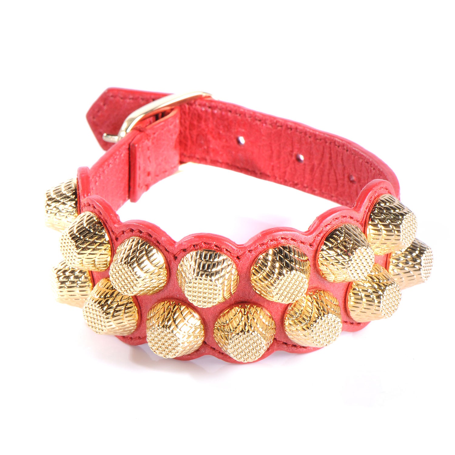 Balenciaga Agneau Giant Bracelet Red 1 of 8