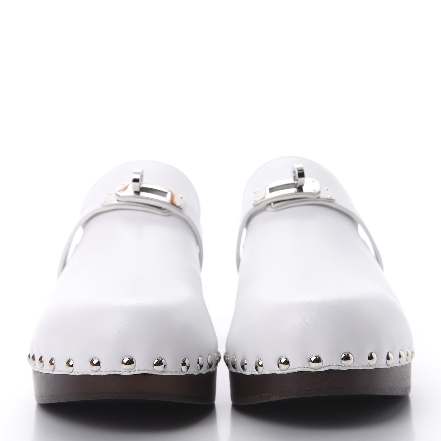 Calfskin Carlotta Mules 40 White
