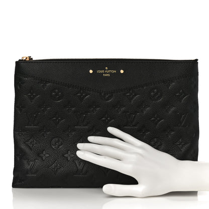 Louis Vuitton Empreinte Daily Pouch Black 2 of 9