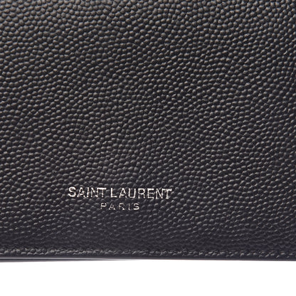 Saint Laurent Grain De Poudre Business Card Case Black 7 of 12