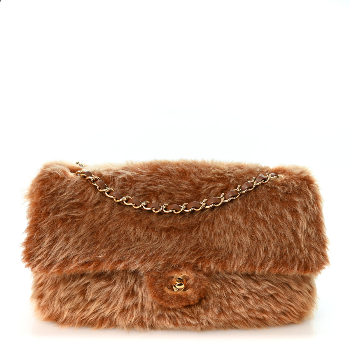 Chanel Shearling Lambskin Small Souplissimo Maxi Flap Brown 1 of 10