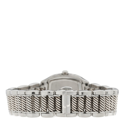David Yurman Stainless Steel Diamond Mother of Pearl 25mm Thoroughbred Quartz Watch 3 of 4