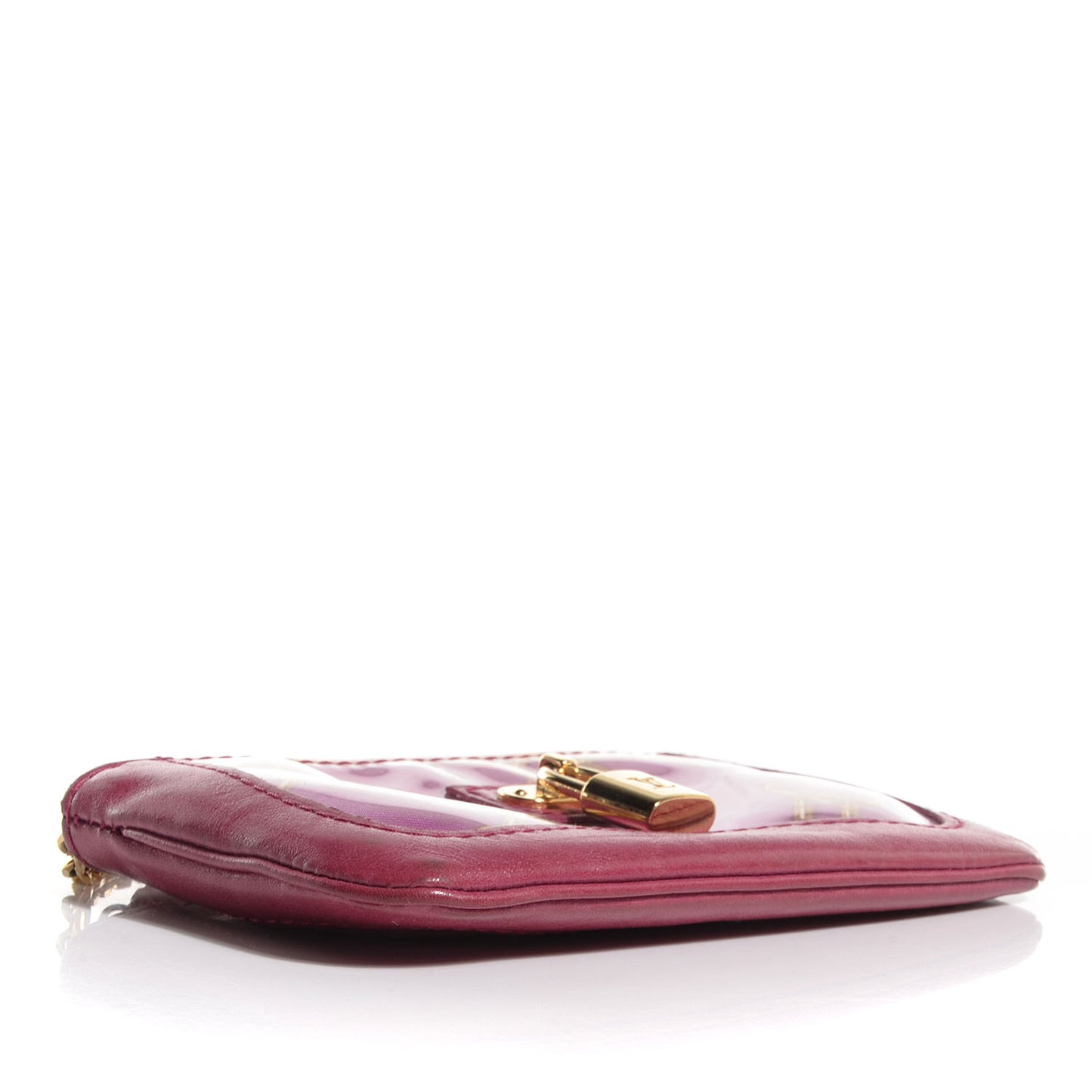 Monogram Charms Key Pouch Fuchsia