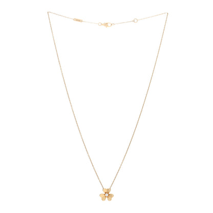 Van Cleef & Arpels VAN CLEEF & ARPELS 18K Yellow Gold Diamond Mini Frivole Pendant Necklace 2 of 4