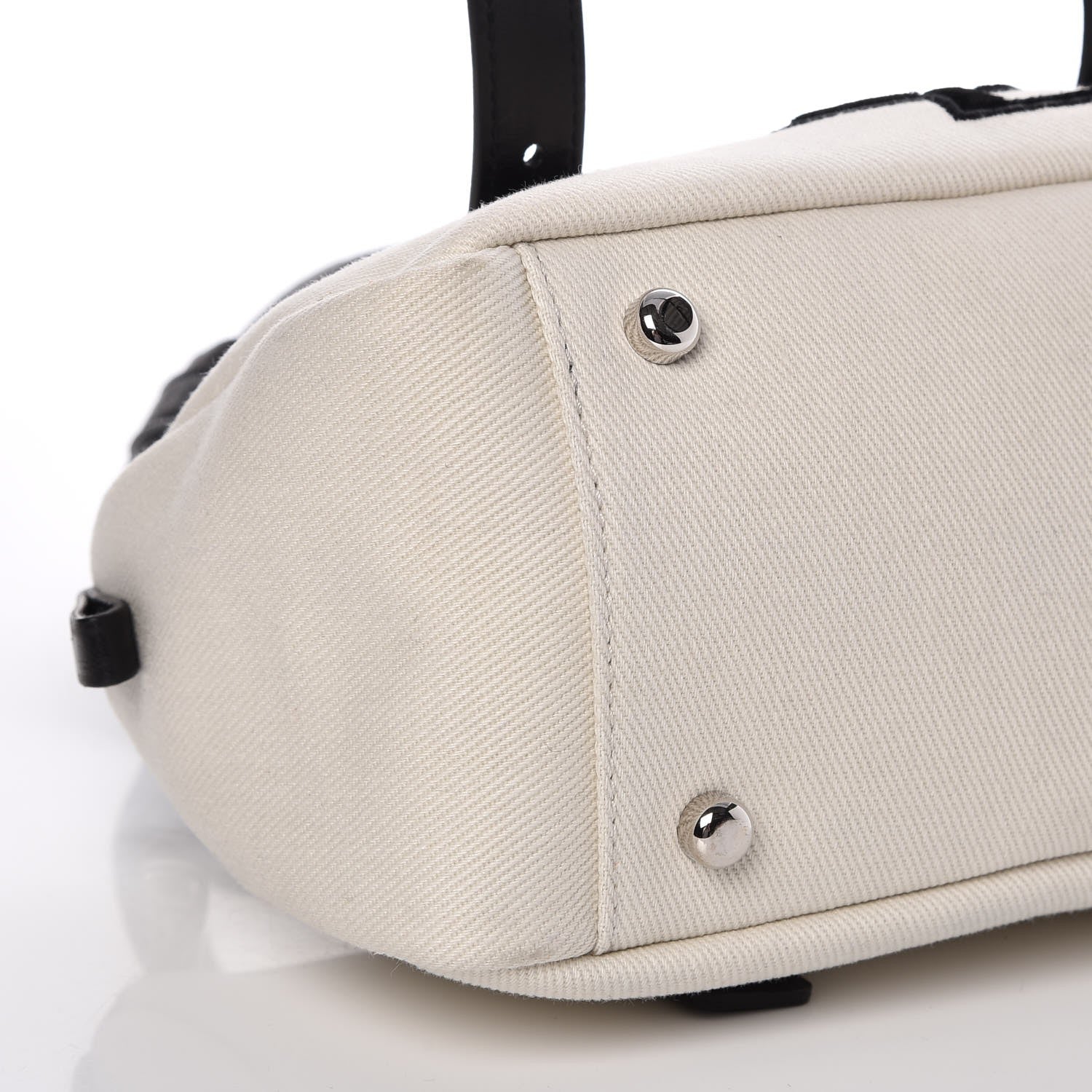 Saint Laurent Canvas Kahala Boston White 9 of 11