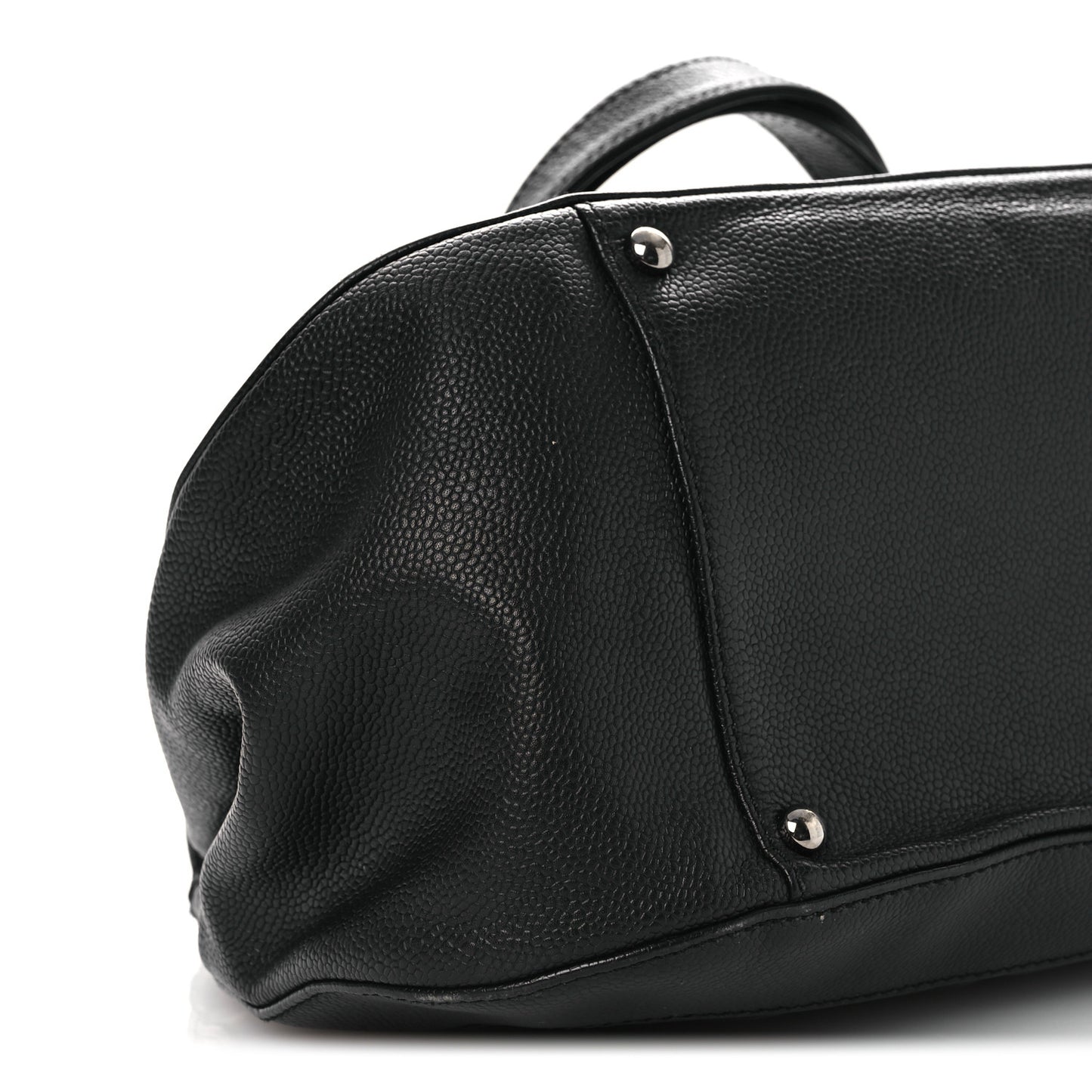 Caviar Quilted Small Mademoiselle Flap Bag Black