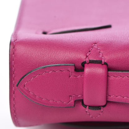 Hermes Swift Kelly Pochette Clutch Rose Pourpre 25 of 28