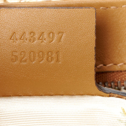 Gucci Raffia Elaphe Matelasse Small GG Marmont Shoulder Bag Natural Cream Brown 7 of 10