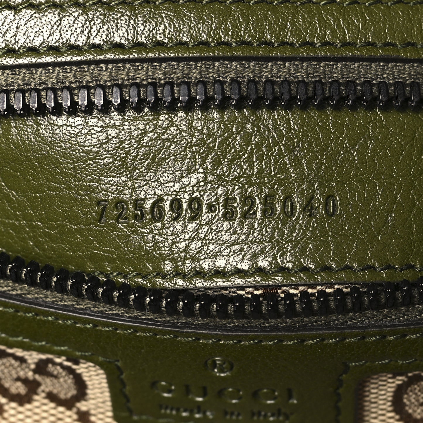 Piuma Lux Energy Monochrome Double G Duffle Bag Military Wood