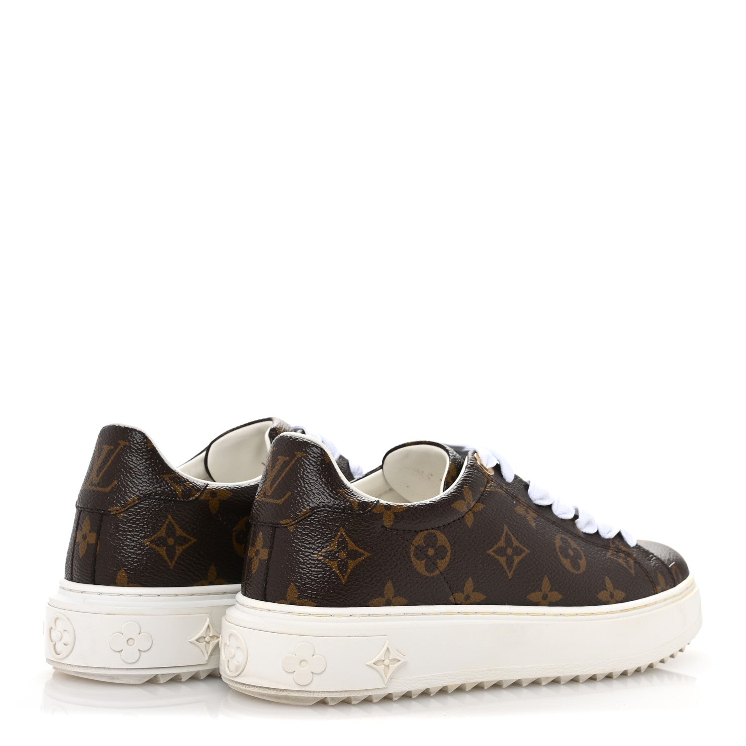 Louis Vuitton Patent Monogram Frontrow Sneakers 37 5 of 9
