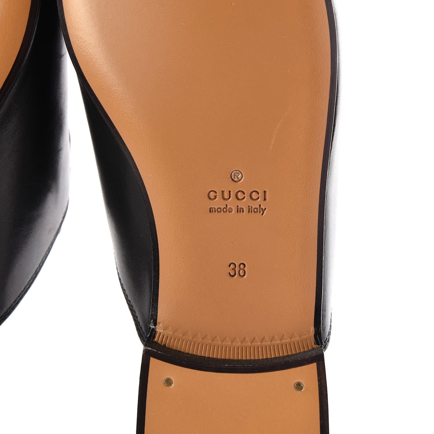 Gucci Calfskin Flower Embroidered Womens Princetown Slippers 38 Black 6 of 9