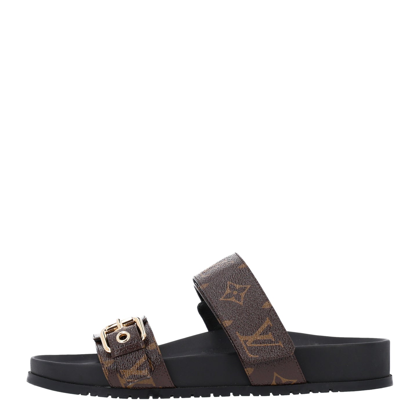 Monogram Bom Dia Mule Sandals 37 Black