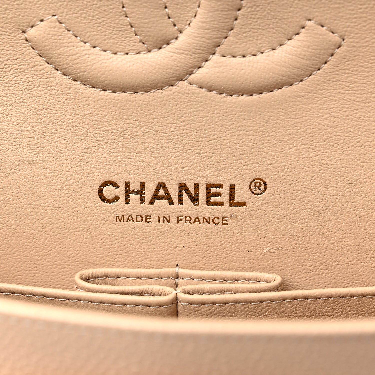 Chanel Caviar Quilted Medium Double Flap Beige 5 of 11