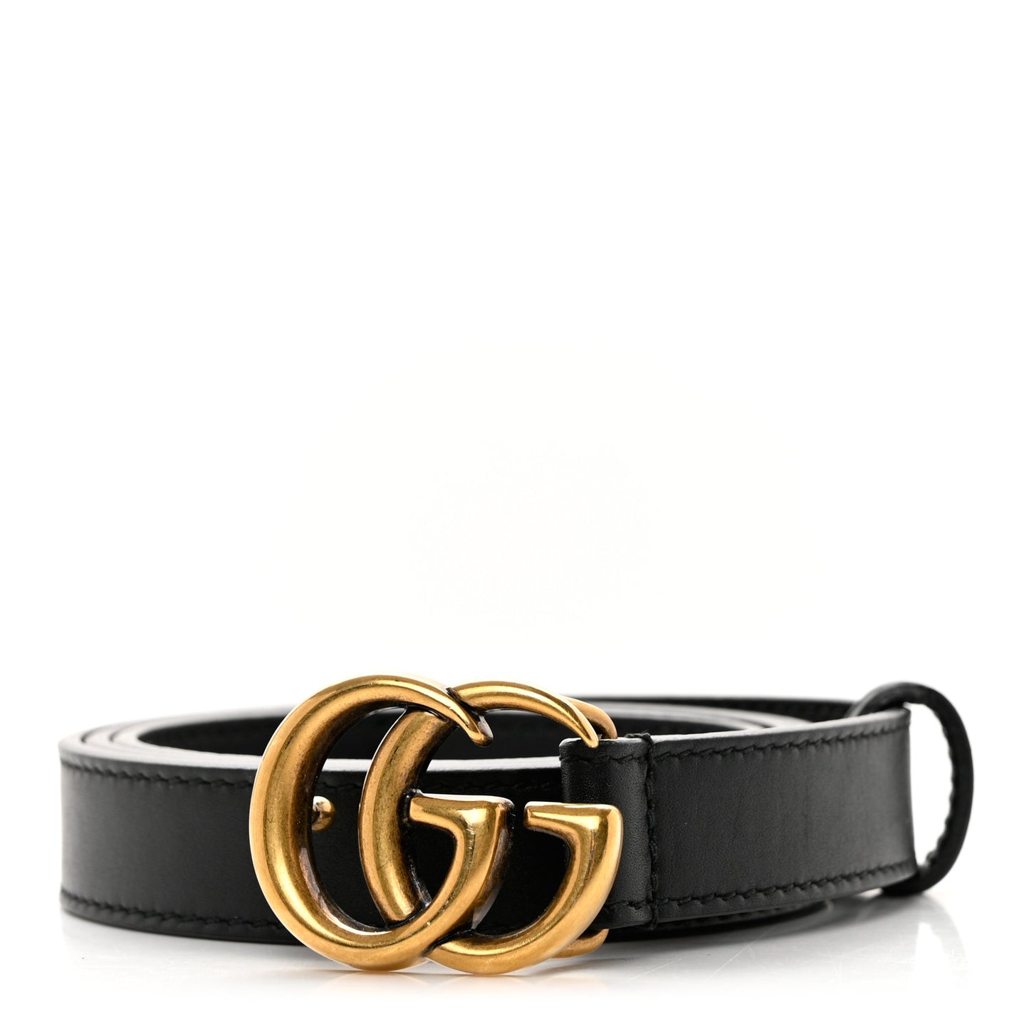 Calfskin Double G 20mm Belt 80 32 Black
