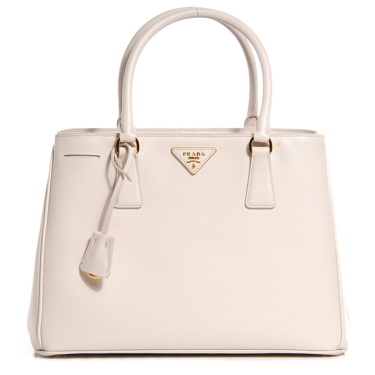 Saffiano Lux Medium Tote Talco