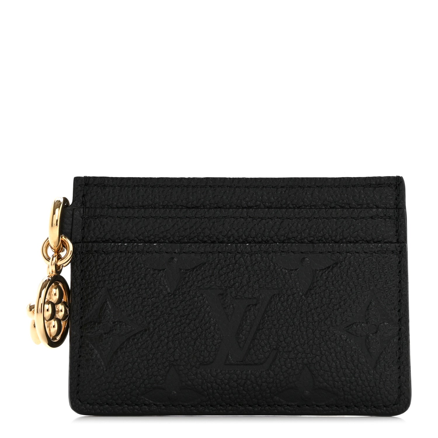 Louis Vuitton Empreinte Monogram LV Charms Card Holder Black 1 of 7