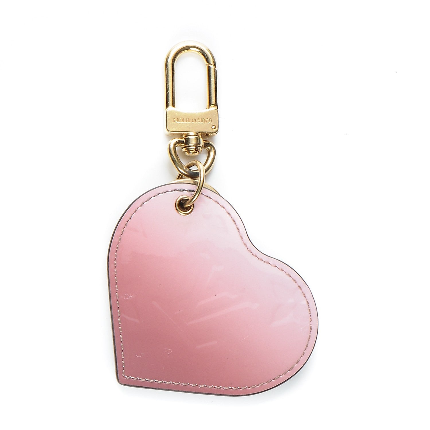 Louis Vuitton Vernis Degrade Heart Bag Charm Pink 1 of 4