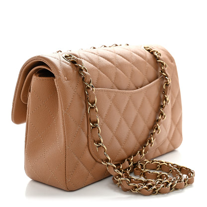 Chanel Caviar Quilted Small Double Flap Dark Beige 2 of 12