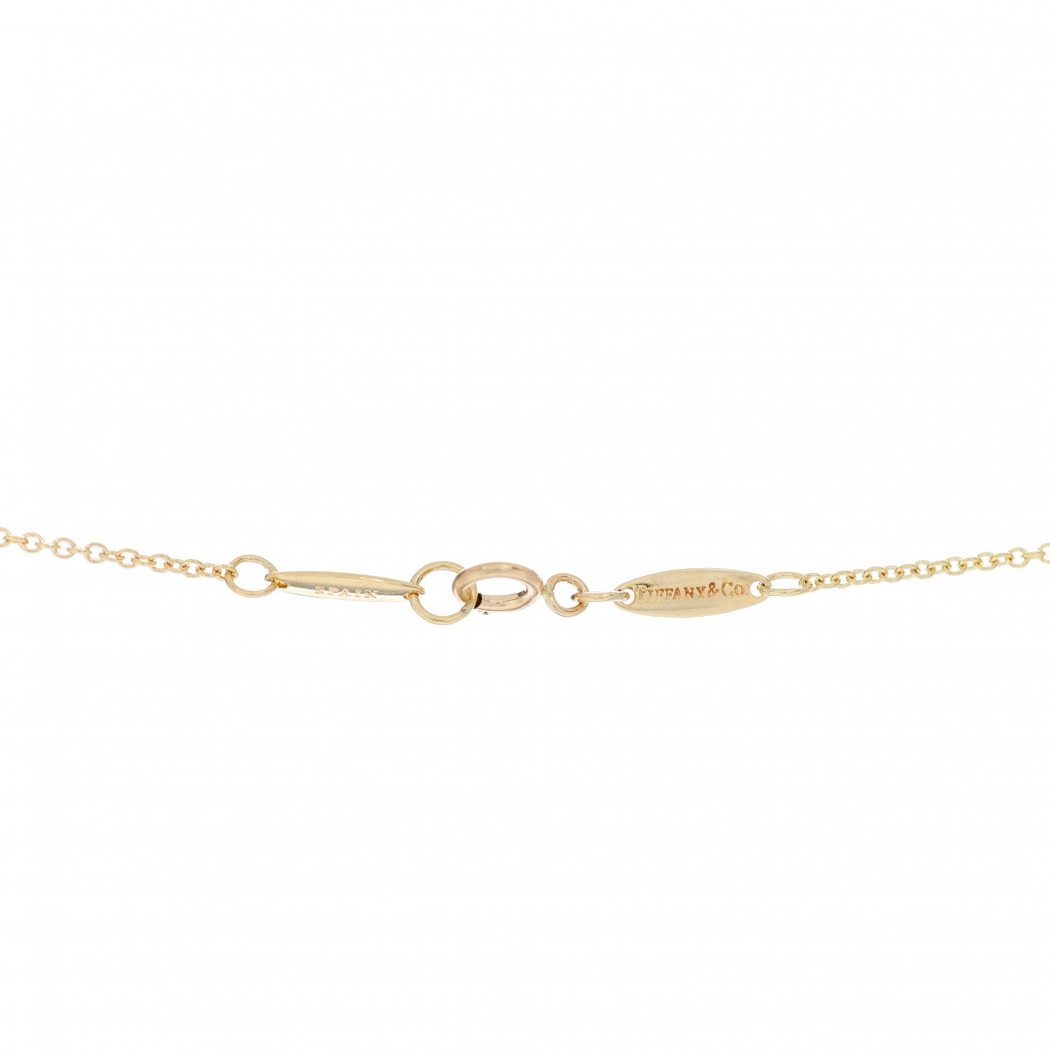 Tiffany 18K Yellow Gold 16mm Elsa Peretti Open Heart Pendant Necklace 4 of 4