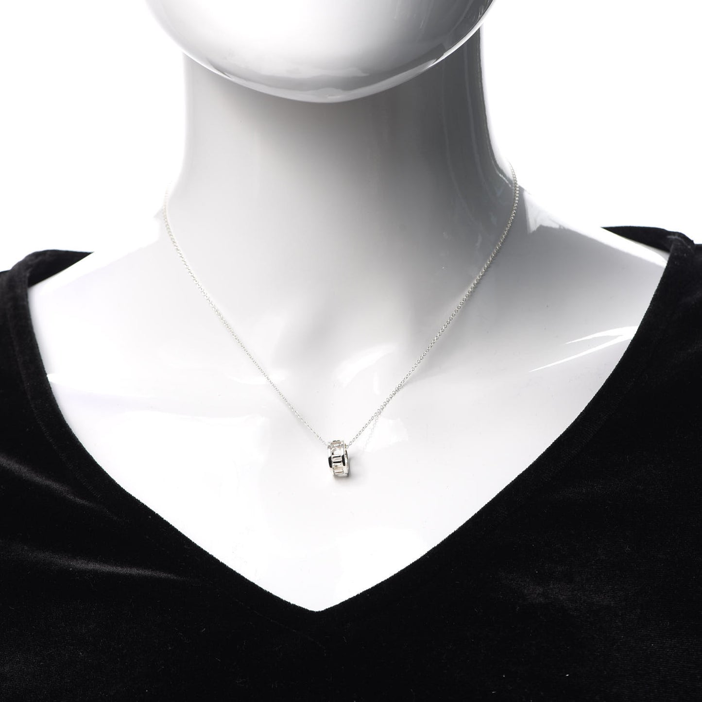 Sterling Silver Atlas Open Pendant Necklace