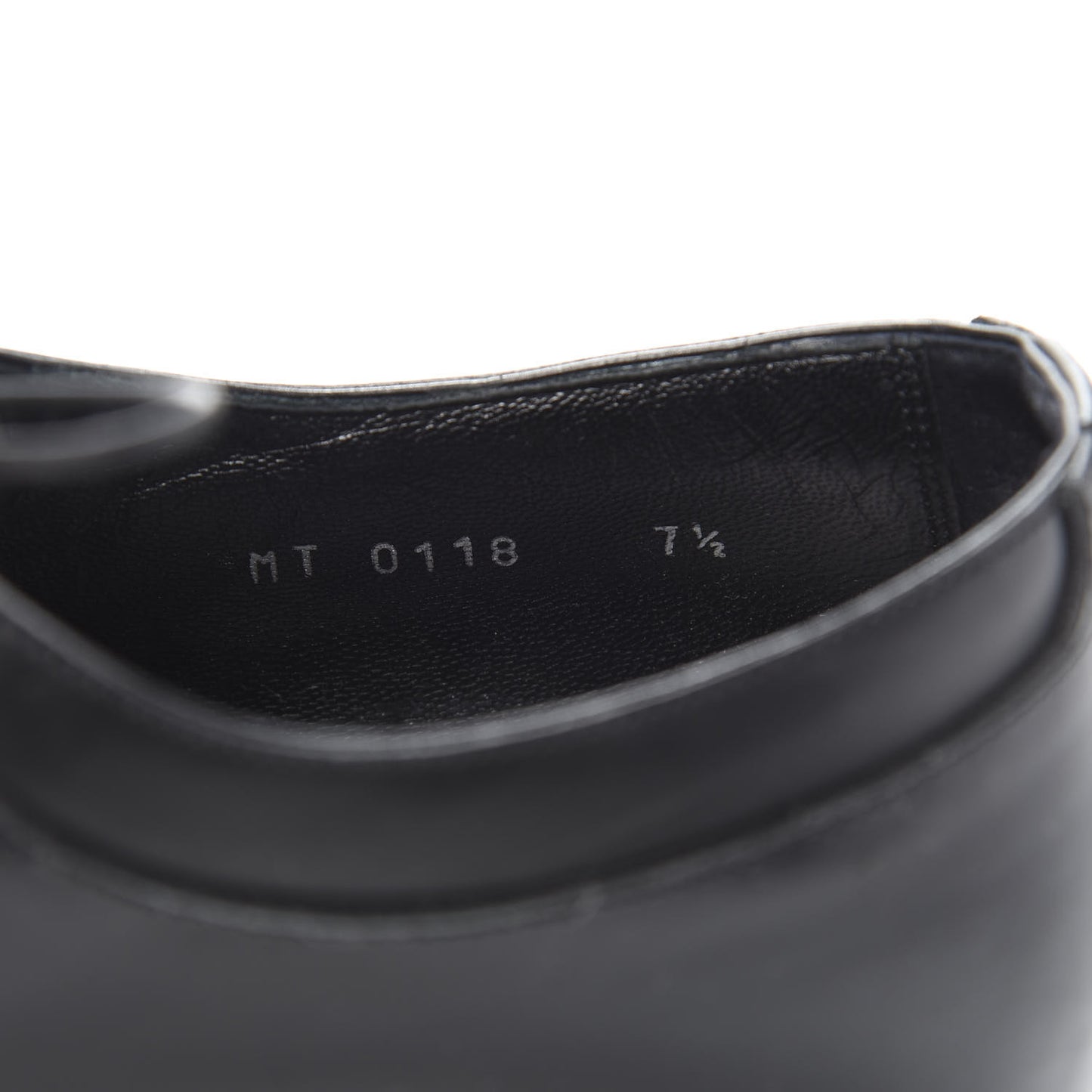 Mens Calfskin Oxfords 7.5 Black