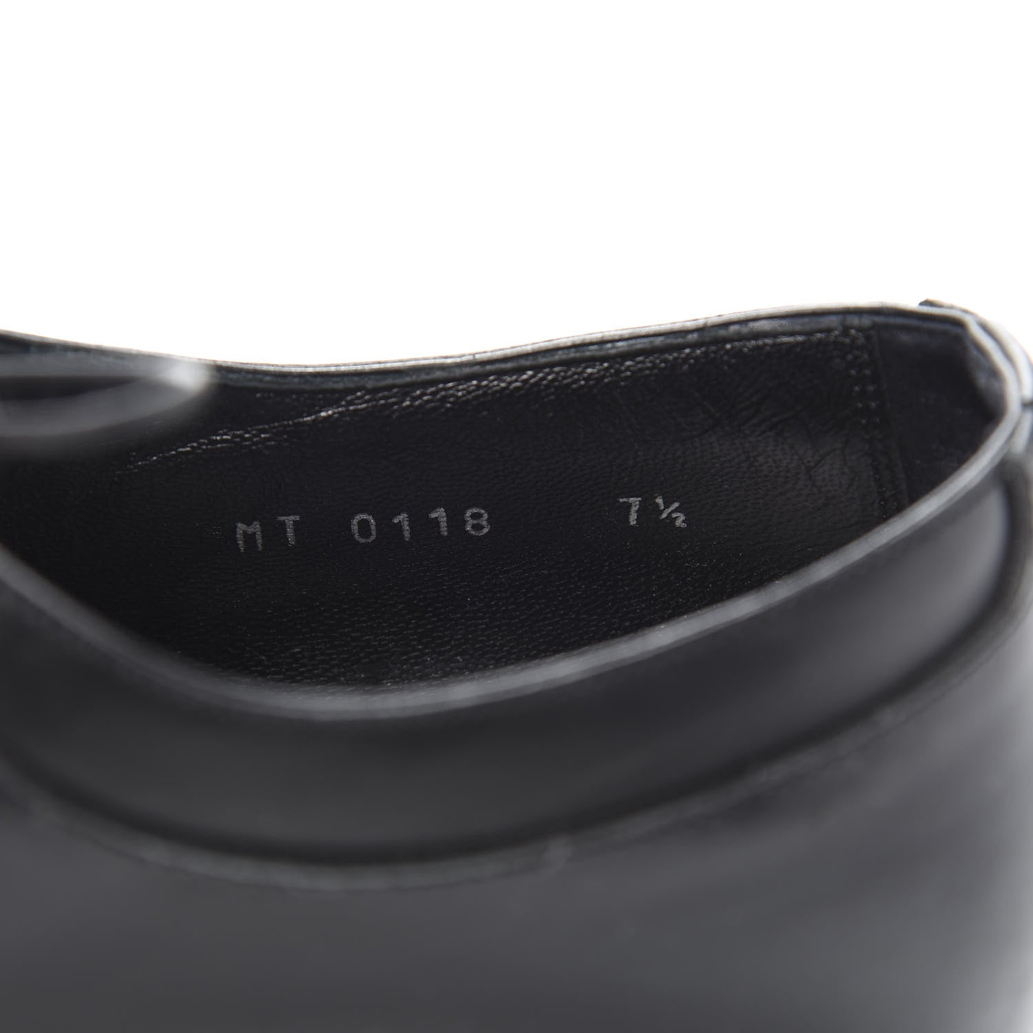 Louis Vuitton Mens Calfskin Oxfords 7.5 Black 8 of 14