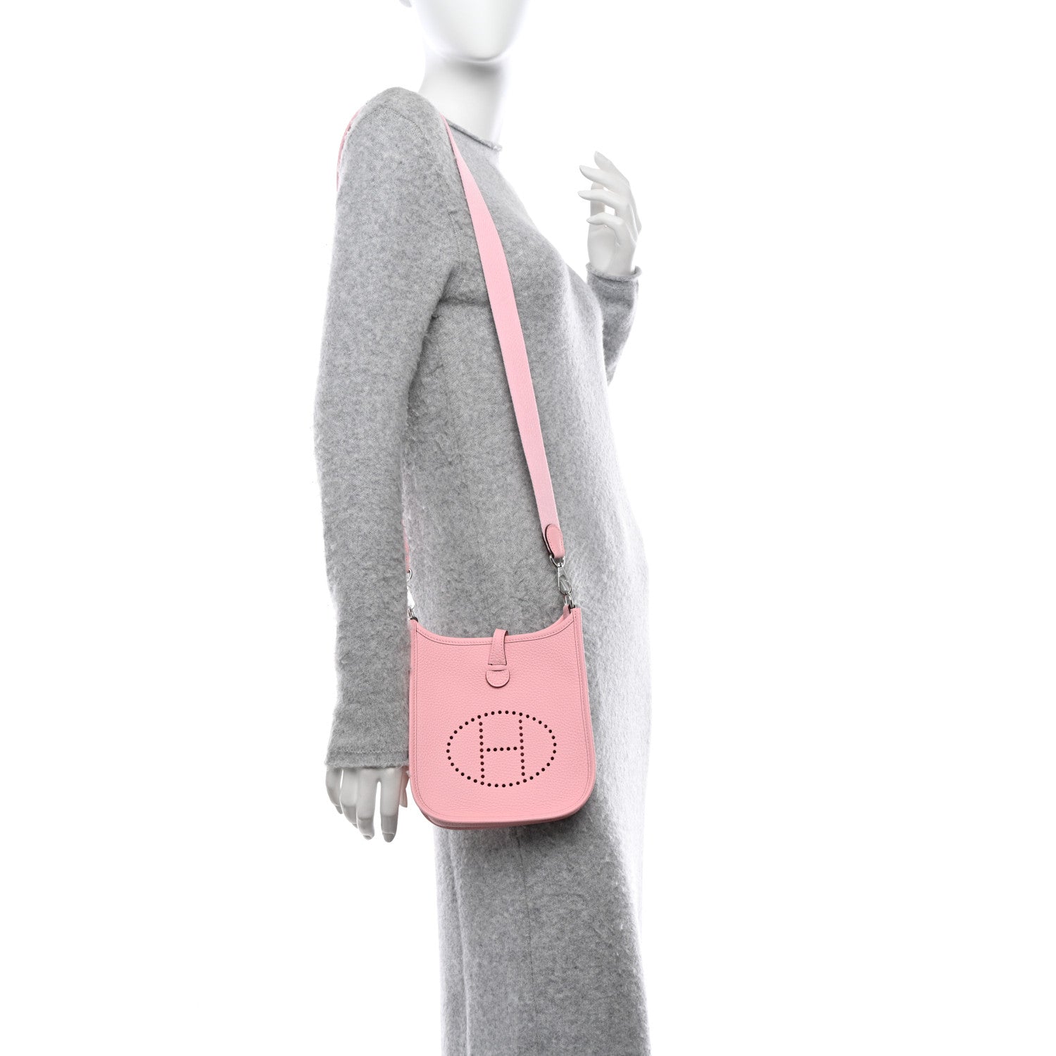 Hermes Taurillon Clemence Evelyne TPM Rose Sakura 2 of 10
