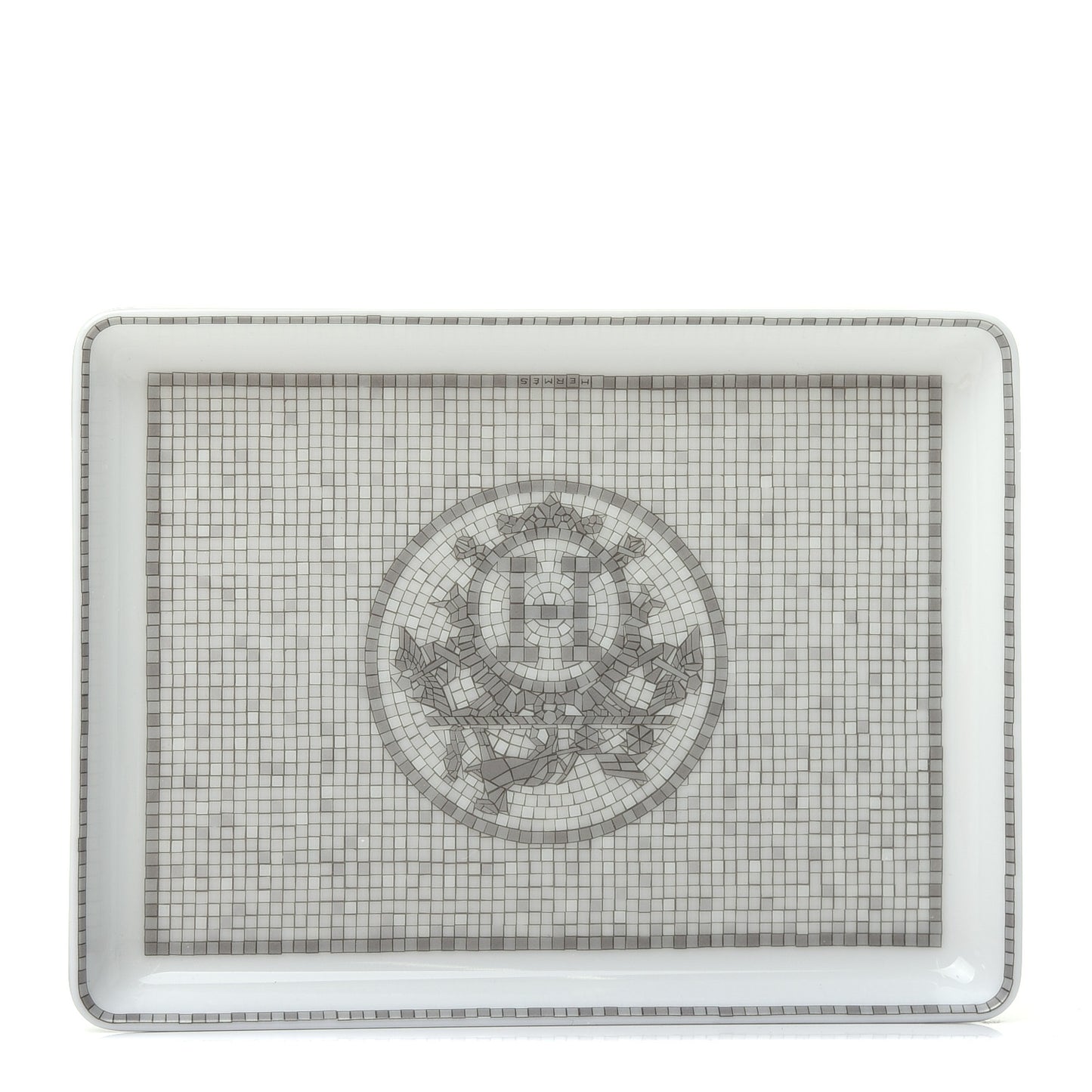 Porcelain Mosaique Au 24 Sushi Plate Platine