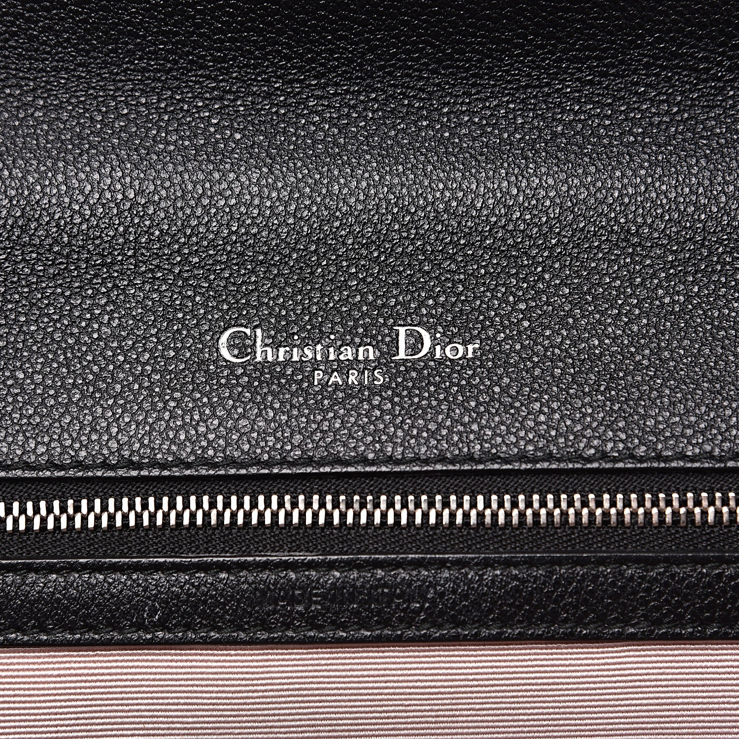 Christian Dior Grained Calfskin Medium Diorama Flap Bag Black 6 of 18