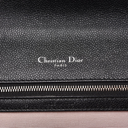 Christian Dior Grained Calfskin Medium Diorama Flap Bag Black 6 of 18
