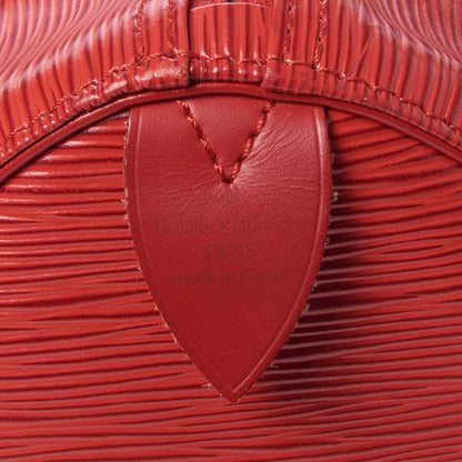 Louis Vuitton Epi Speedy 35 Castillan Red 8 of 13