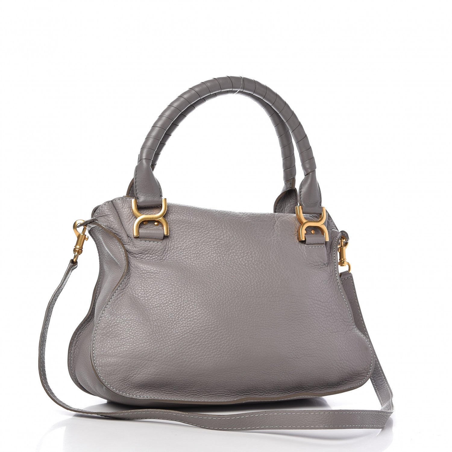 Chloe Calfskin Medium Marcie Satchel Cashmere Grey 3 of 14