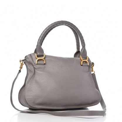 Chloe Calfskin Medium Marcie Satchel Cashmere Grey 3 of 14