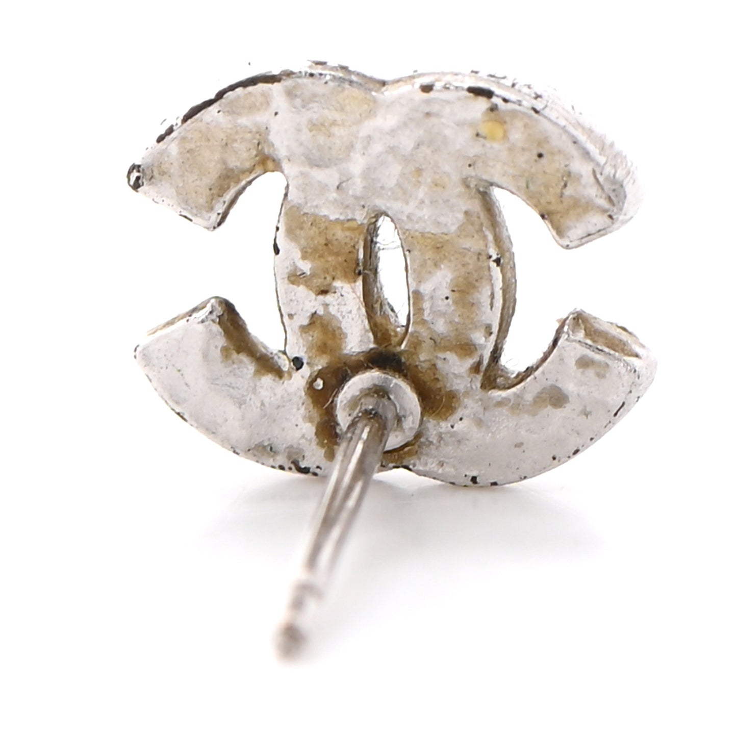Crystal Mini Timeless CC Earrings Silver