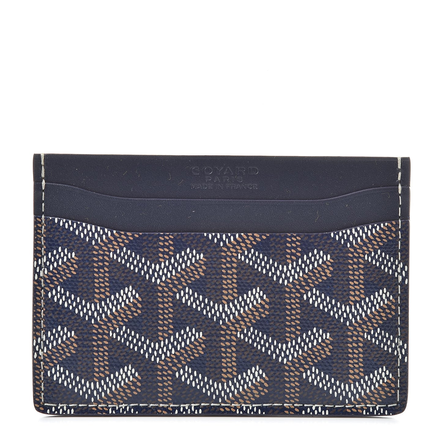 Goyardine Saint Sulpice Card Holder Navy