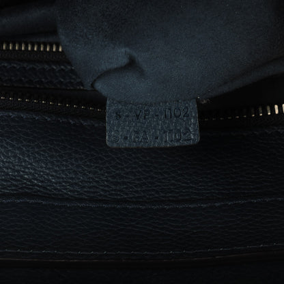 Celine Drummed Calfskin Mini Luggage Blue 7 of 7