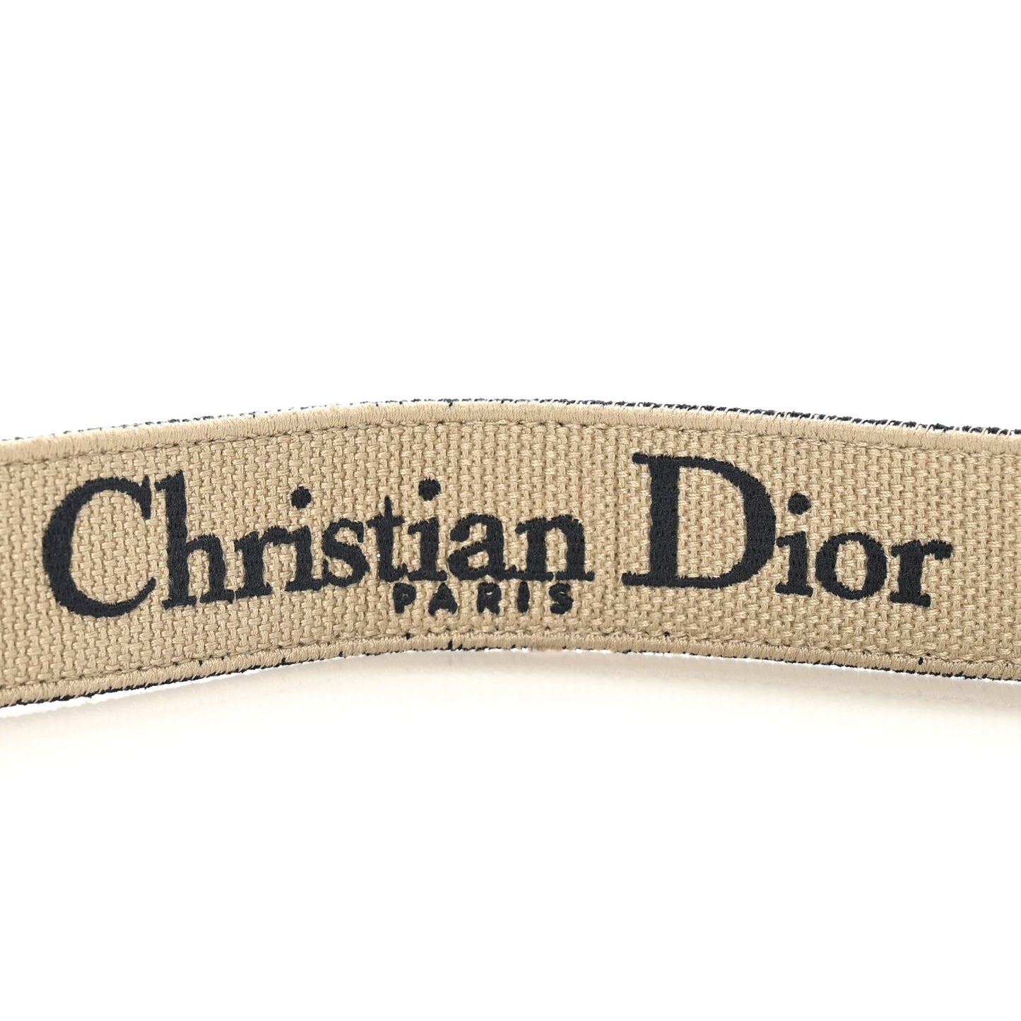 Canvas Embroidered Shoulder Strap Blue