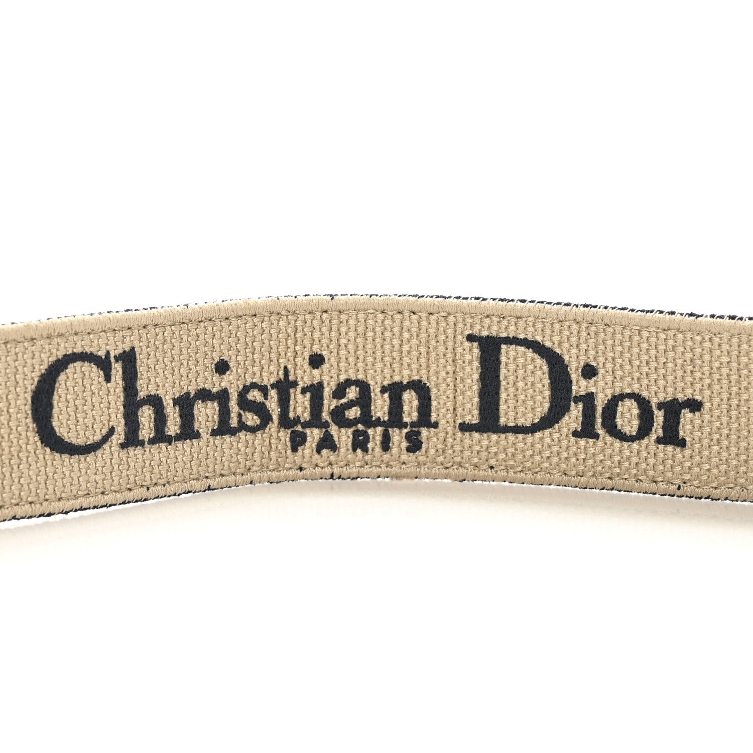 Christian Dior Canvas Embroidered Shoulder Strap Blue 4 of 4