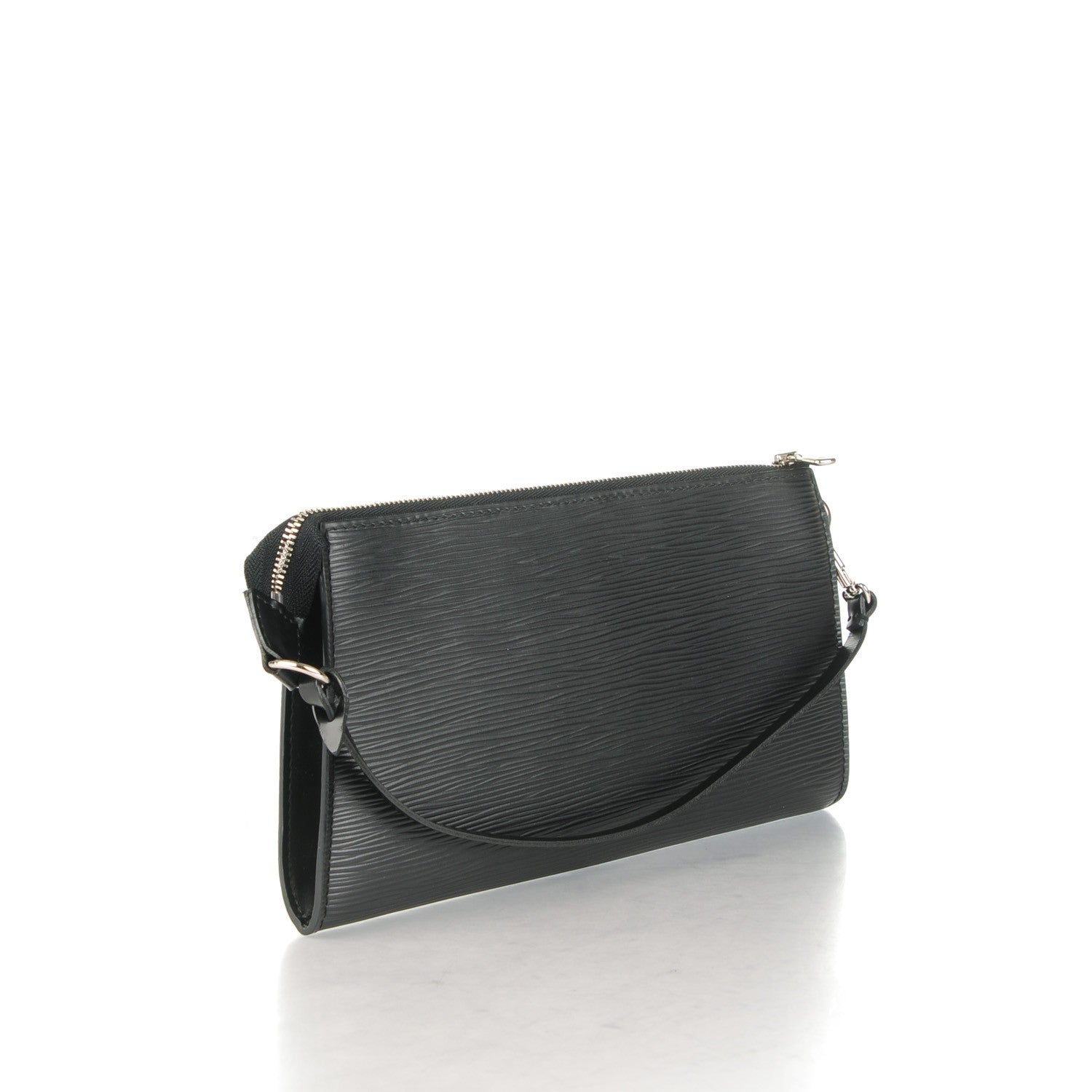 Louis Vuitton Epi Pochette Accessories 24 Black 3 of 7