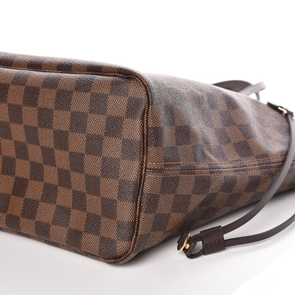 Louis Vuitton Damier Ebene Neo Neverfull MM Rose Ballerine 10 of 11