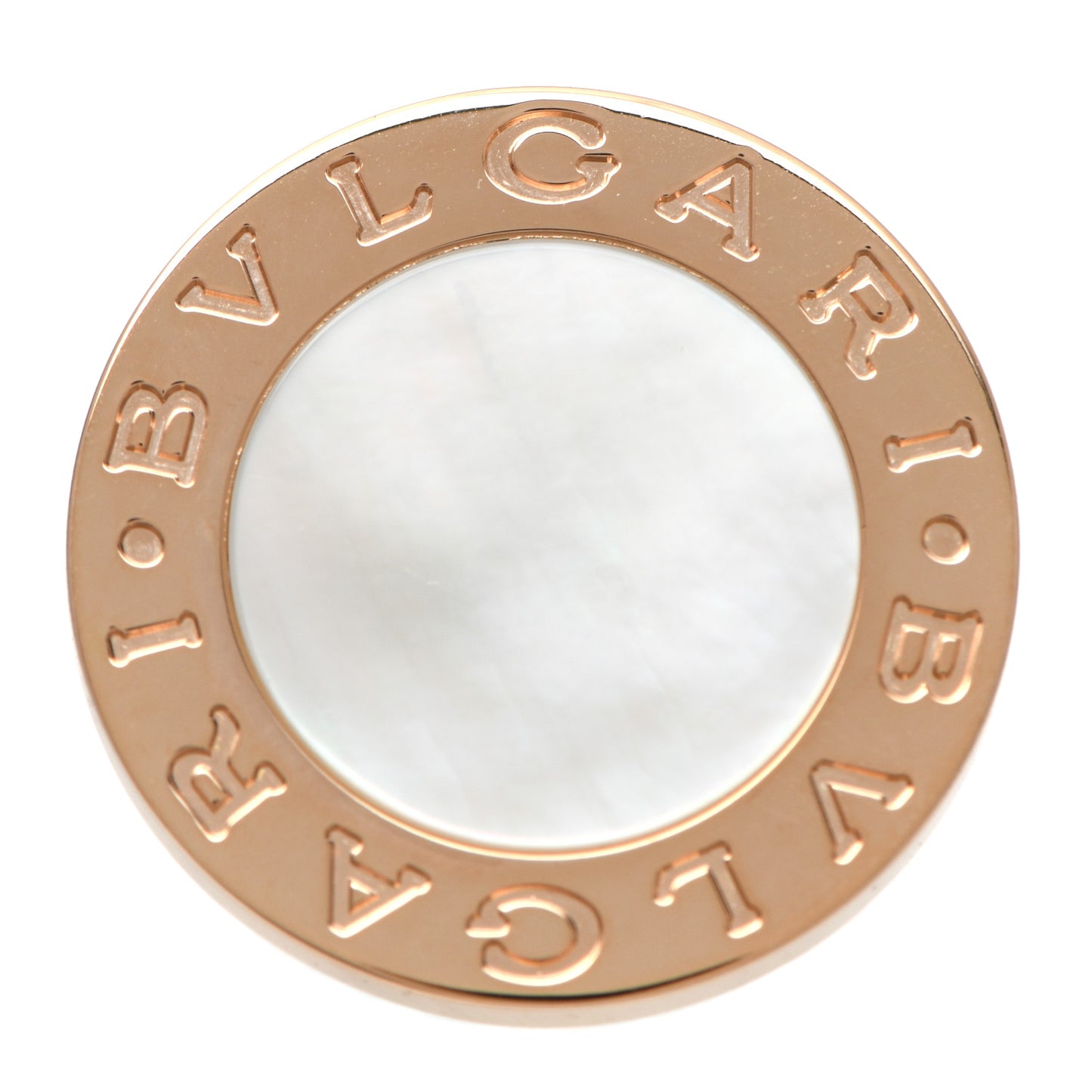 18K Yellow Gold Mother of Pearl BVLGARI BVLGARI Ring 52 6