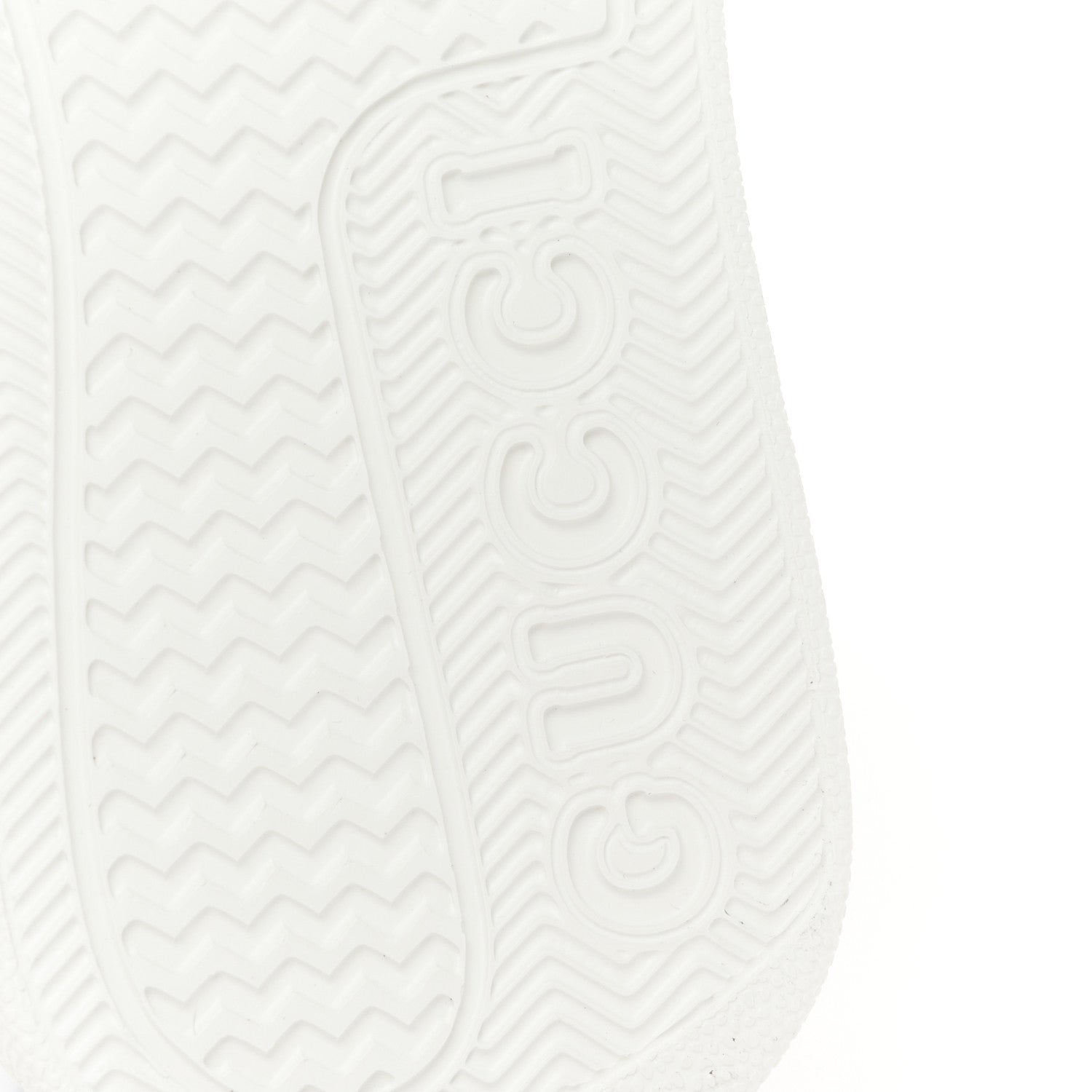 Gucci Calfskin Web Perforated Womens Platform 55mm Sneakers 36.5 White Bright Splash 8 of 11