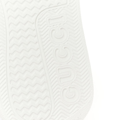 Gucci Calfskin Web Perforated Womens Platform 55mm Sneakers 36.5 White Bright Splash 8 of 11